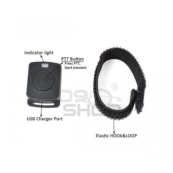 heacker Remplacement pour Baofeng UV-9R étanche Talkie-walkie Casque CB  Radio Casque PTT Microphone Oreillette