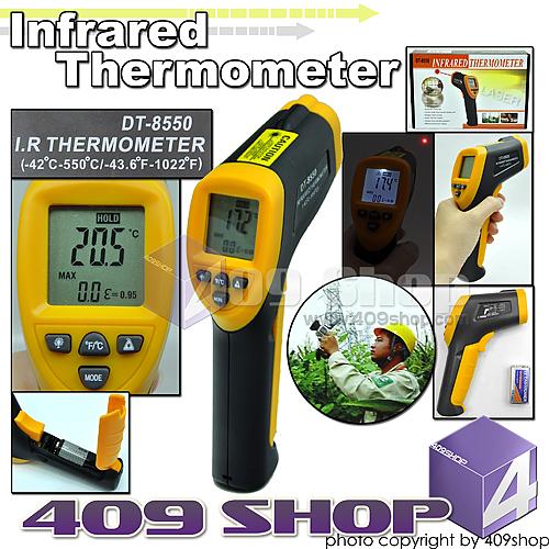 Temperature Gun Non-Contact IR Infrared Digital Thermometer w/ Laser Sight  Handheld Accurate LCD Display, Instant Read -58~ -1202F Range with 9v  Battery, Black Yellow 